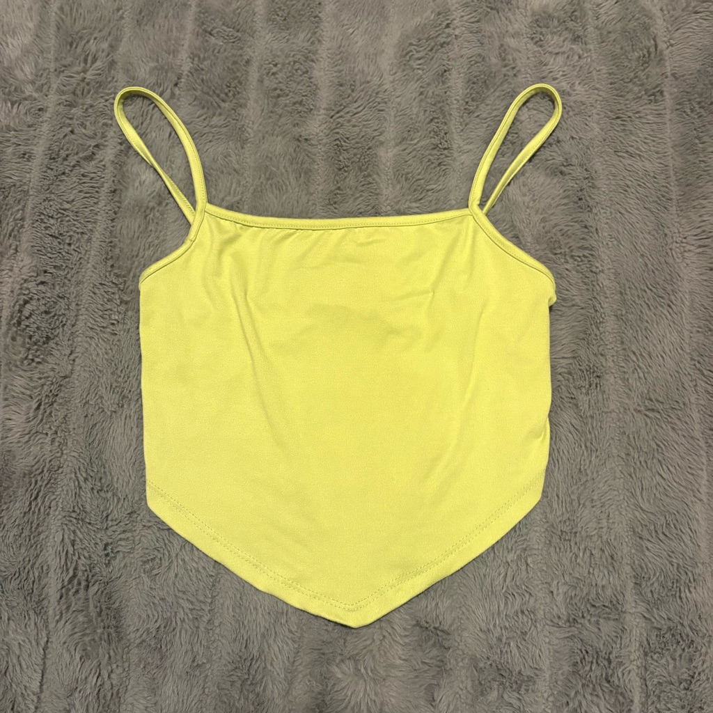 Gaze Lime Green Spaghetti Strap Top